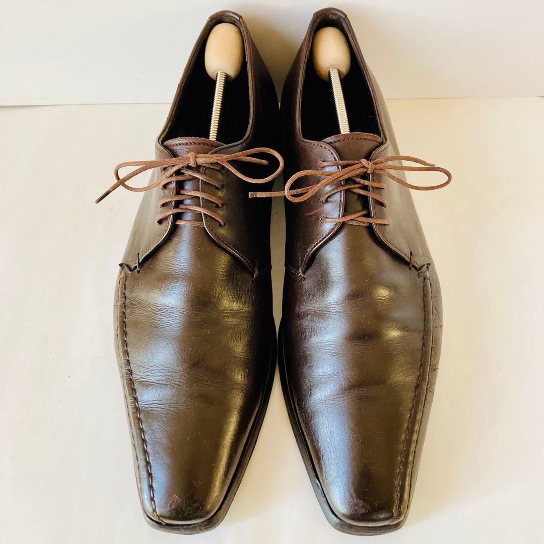 PRADA プラダ 濃茶 革靴 27cm 除菌・消臭済み