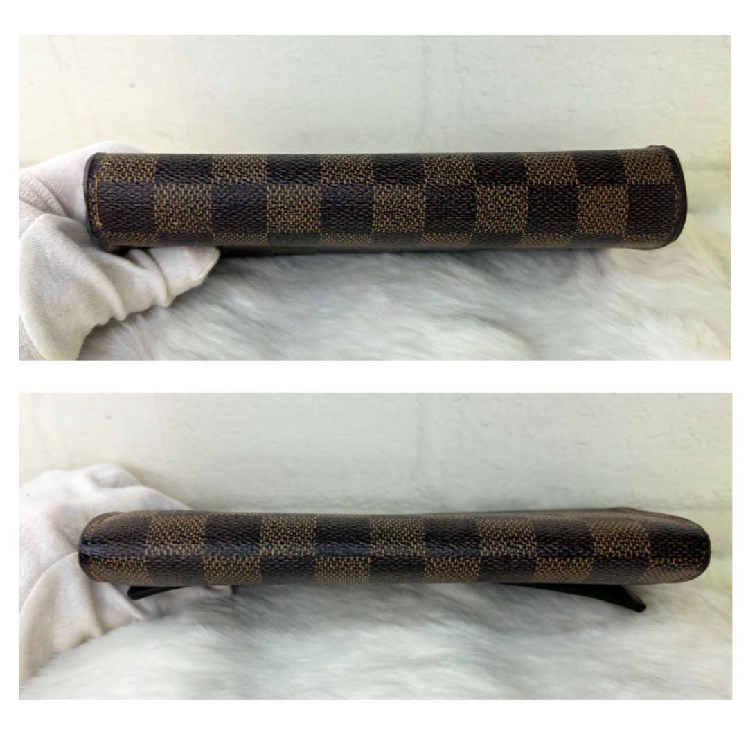 ルイヴィトン ダミエエベヌ 長財布 ブラウン 正規品 シリアル刻印あり