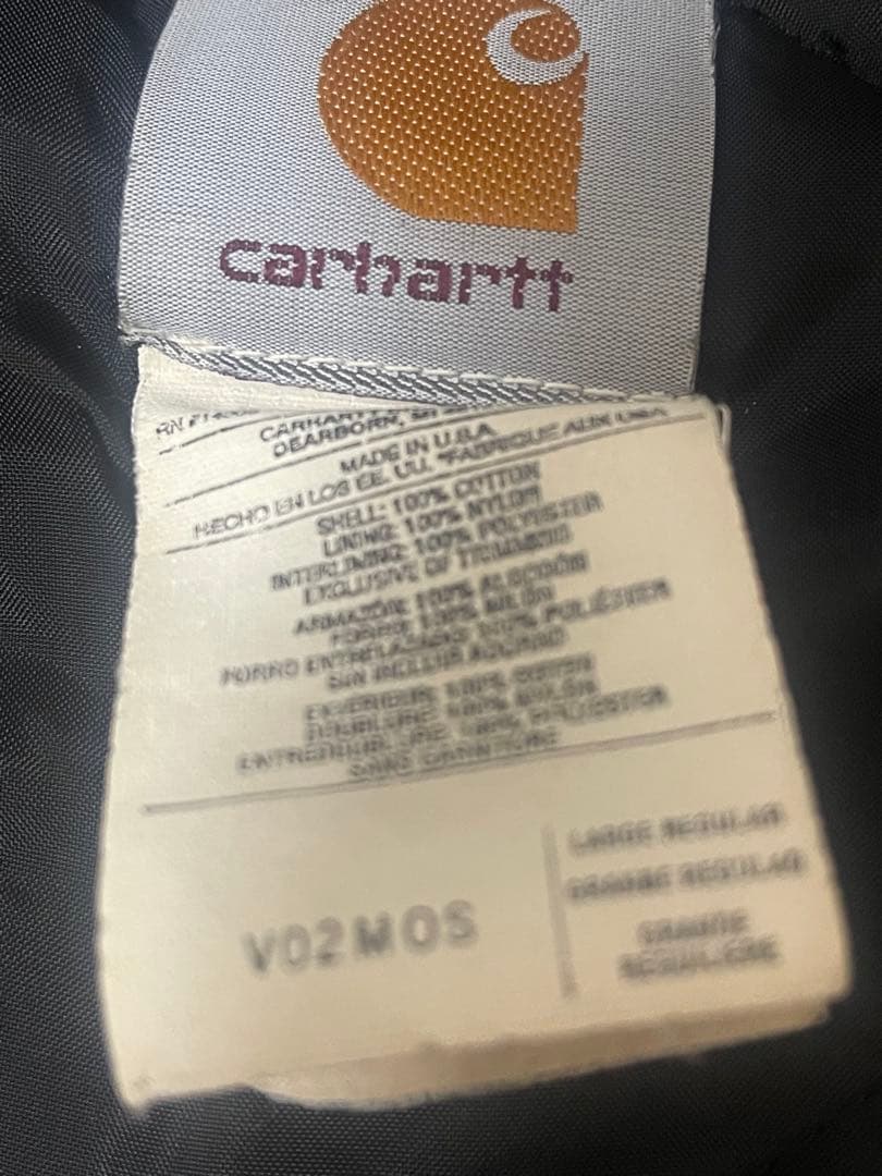 希少　USA製　Carhartt モスグリーン　星タグ　ダックベスト　カーハート
