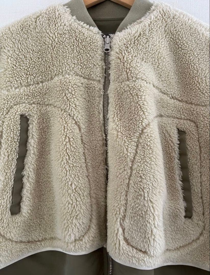 アダムエロペ 【サステナブル】MA-1ボアリバーシブルコート　川口春奈着用