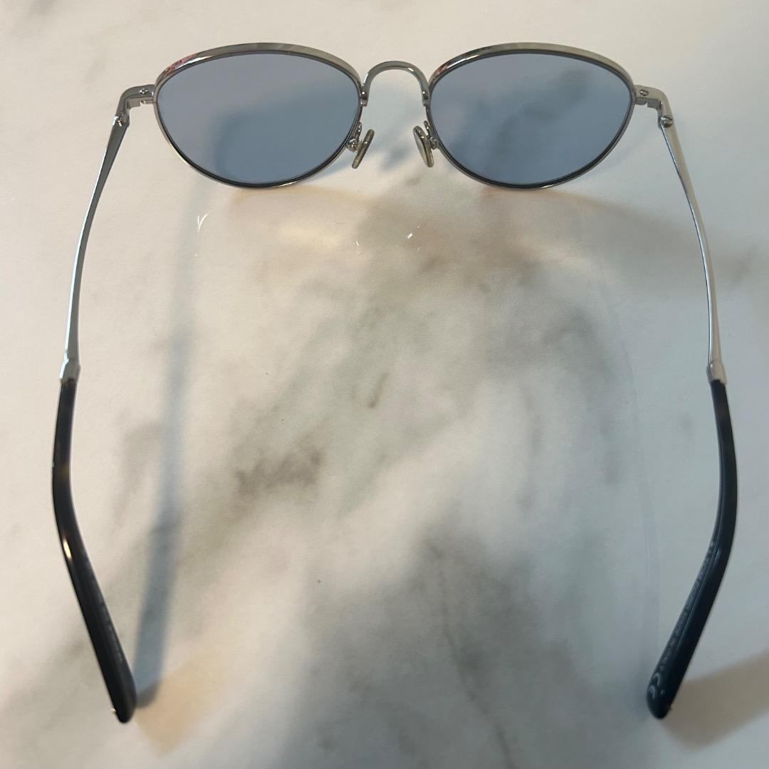 【美品】TOM FORD サングラス ブルー　シルバーメタルフレーム　男女兼用