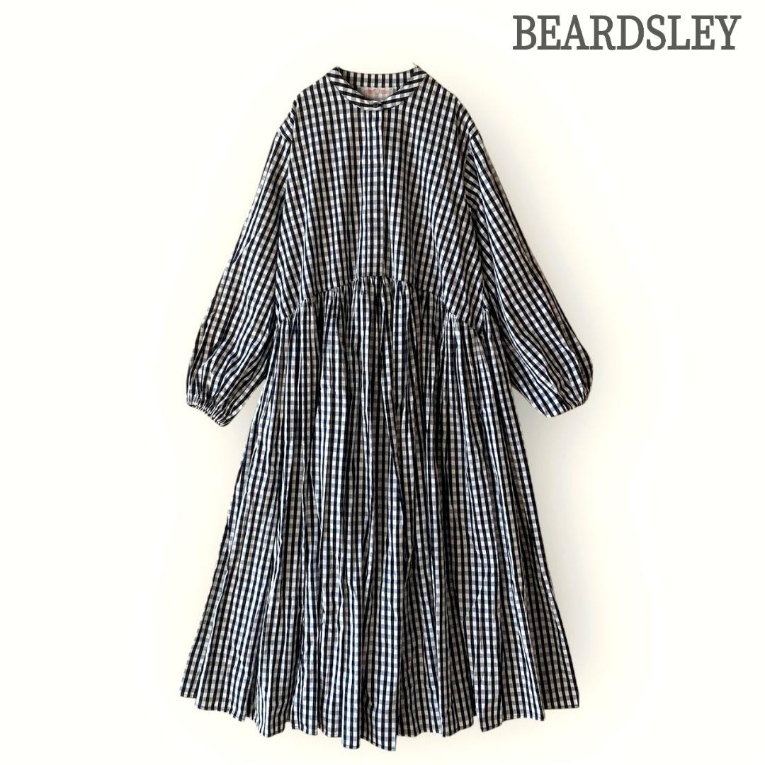 ビアズリー BEARDSLEY ロングワンピース ギンガムチェック ゆっくり