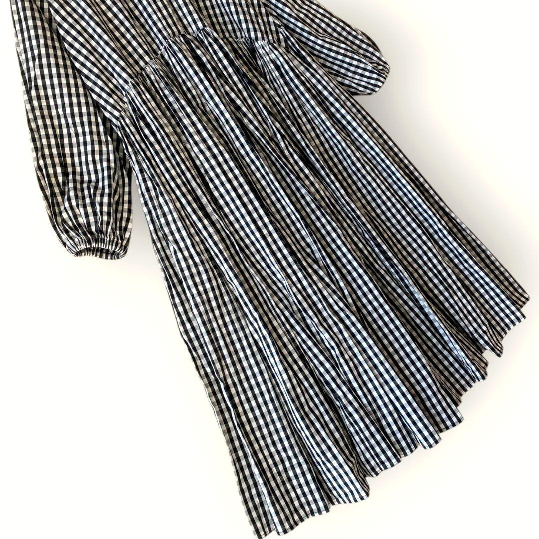 ビアズリー BEARDSLEY ロングワンピース ギンガムチェック ゆっくり