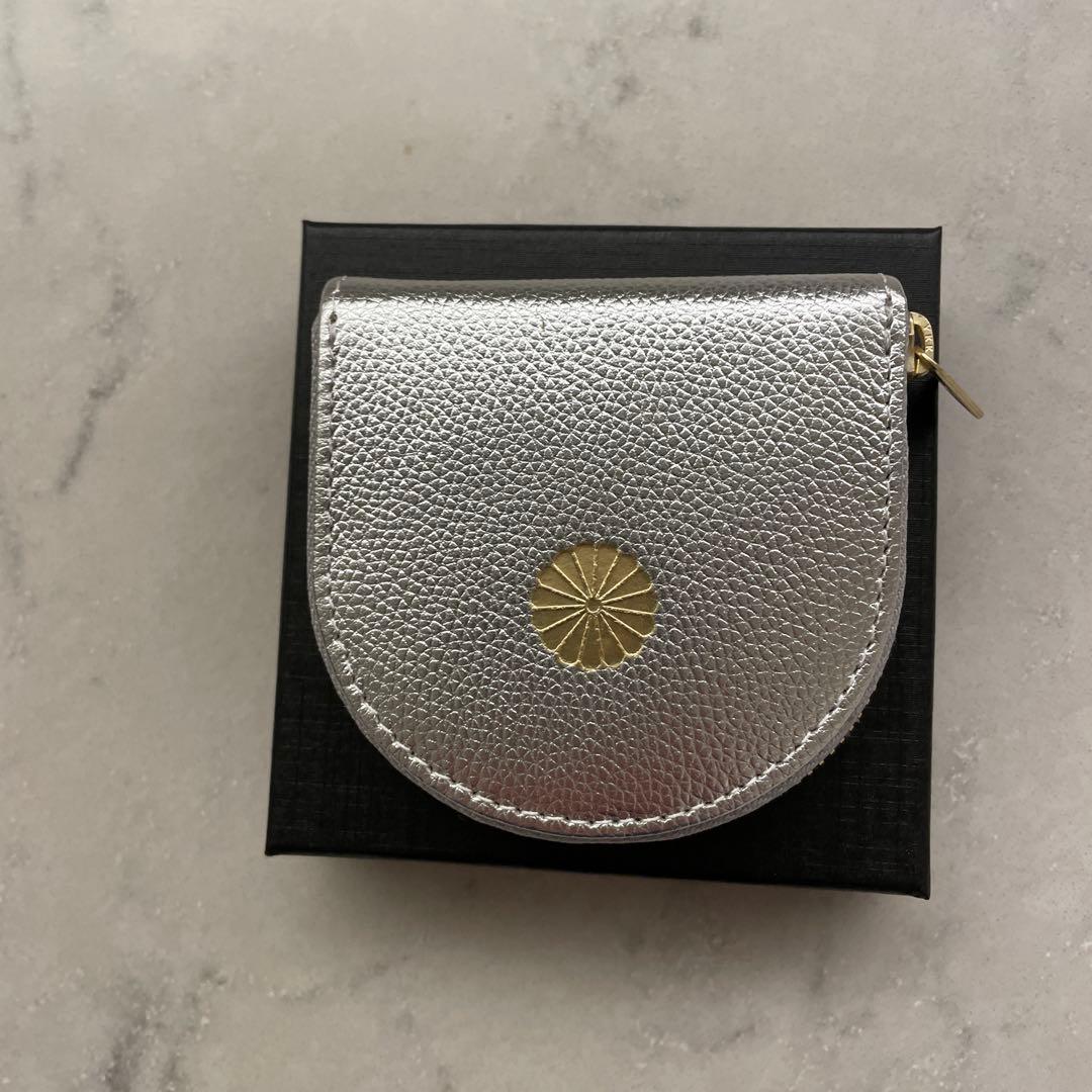 皇居財布　シルバー ケース