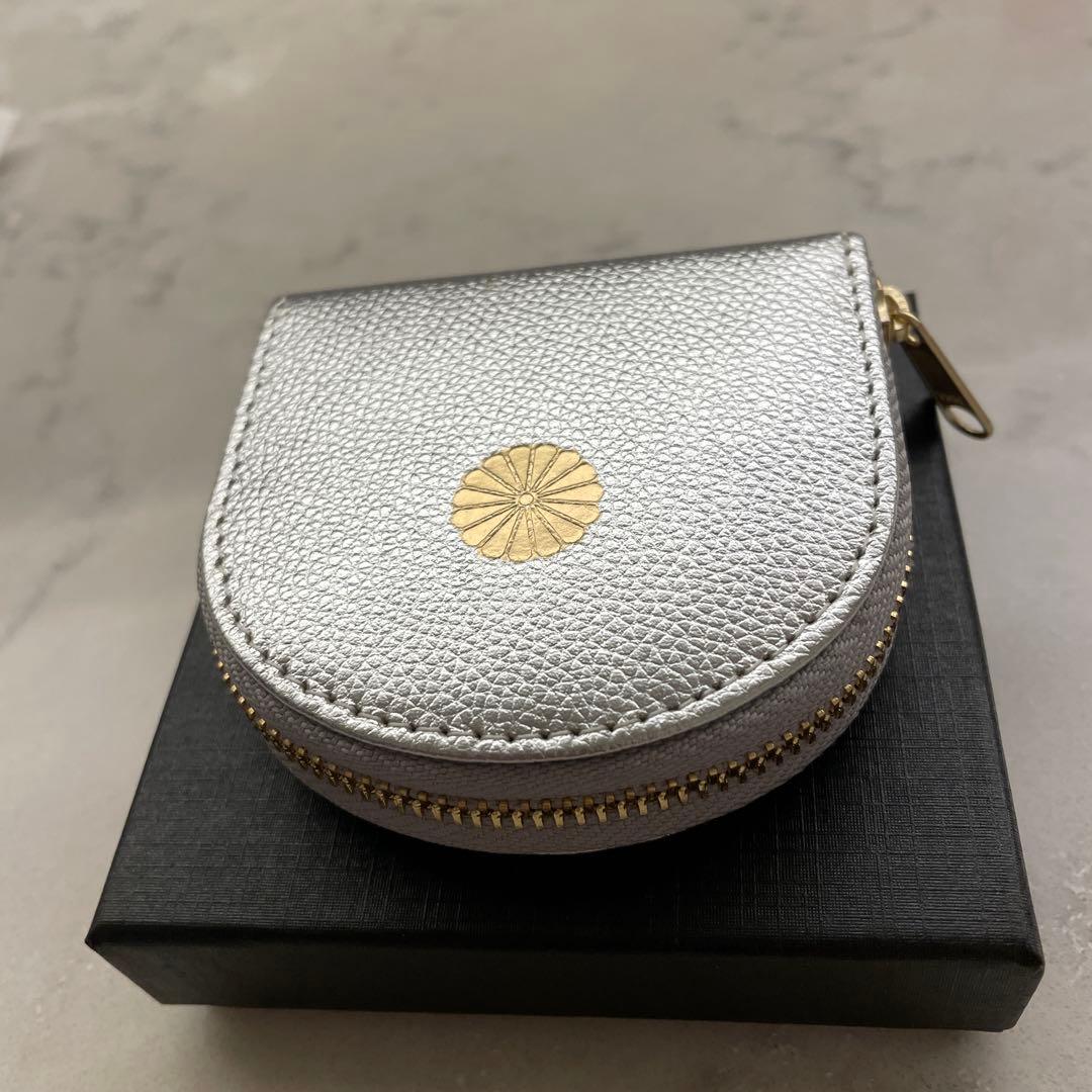 皇居財布　シルバー ケース