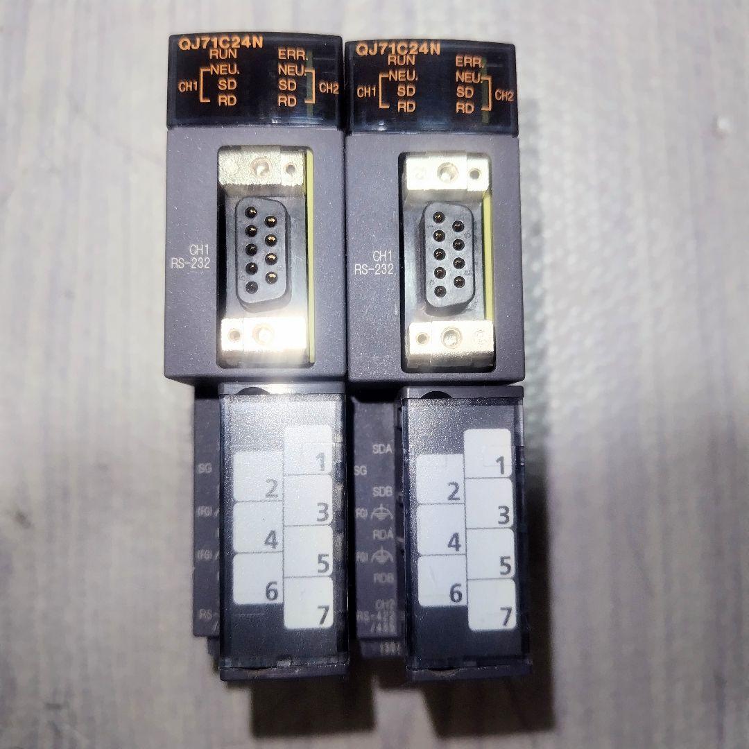 MITSUBISHI 三菱電機シーケンサ QJ71C24Nユニット 2台セット