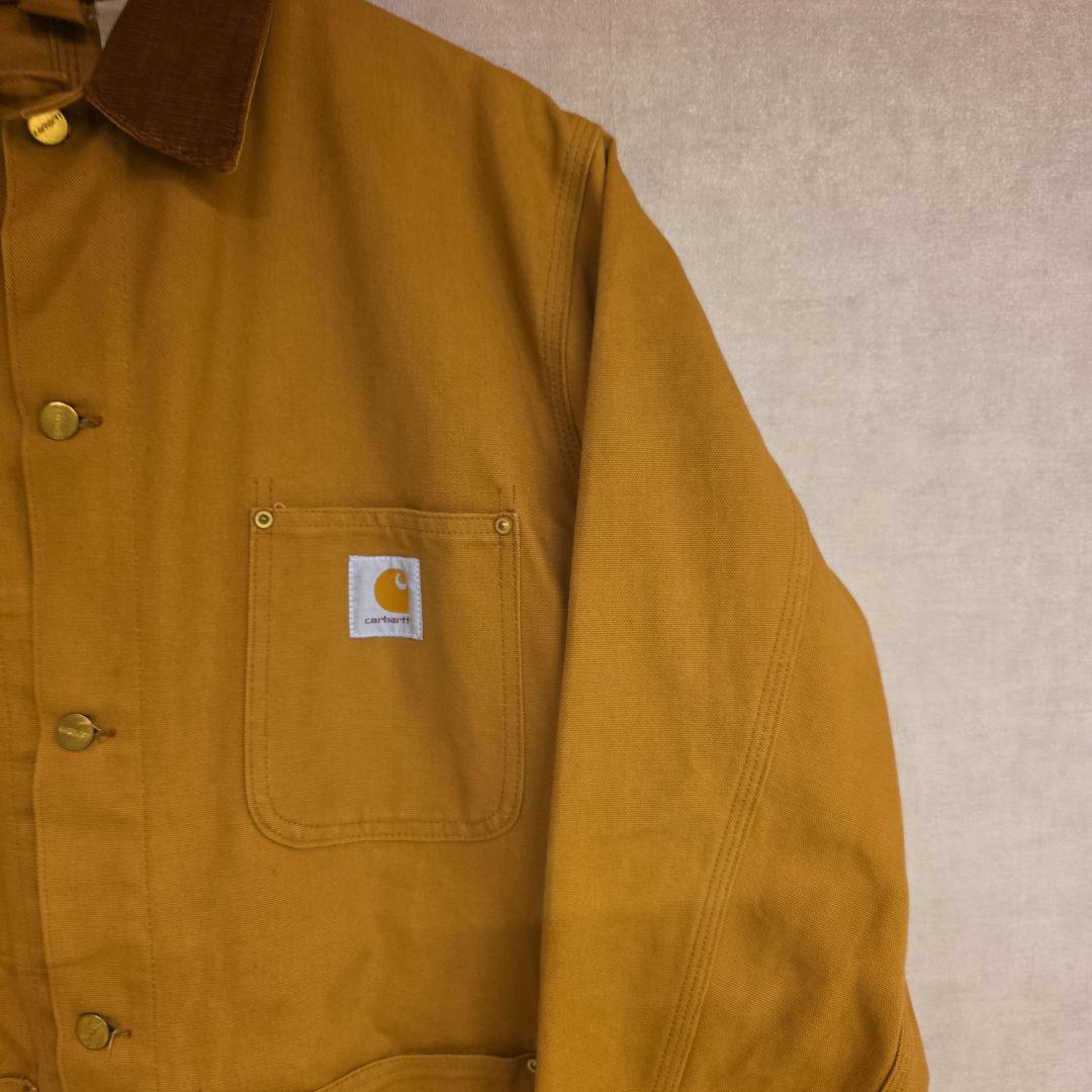 90s USA製　カーハート　ミシガンチョアコート　希少な裏地無し　ヴィンテージ