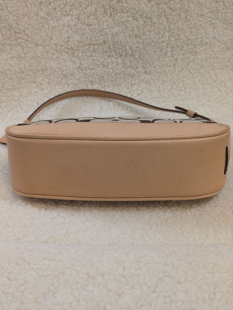COACH シグネチャーハンドバッグ ブラウン/ベージュ