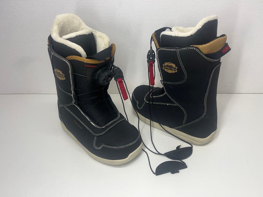 美品 シミス SIMSスノボ ブーツ 24.5cm スノーボード ボア BOA