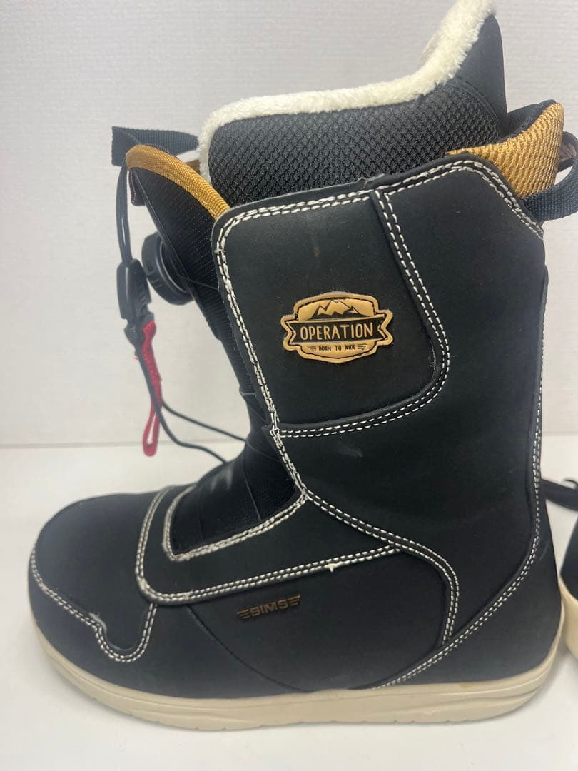 美品 シミス SIMSスノボ ブーツ 24.5cm スノーボード ボア BOA