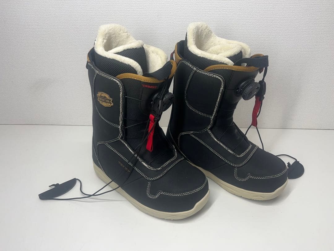 美品 シミス SIMSスノボ ブーツ 24.5cm スノーボード ボア BOA