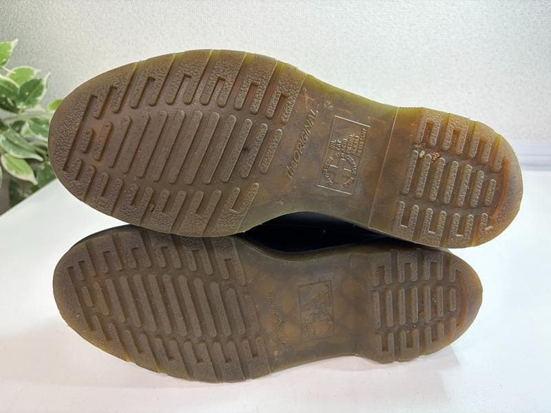 美品☆Dr.Martens　ドクターマーチン　イエローステッチブローグシューズ