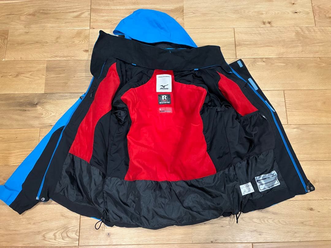 【赤いおはぎ】ミズノ高機能スキーウェア（SAJ）上下セットメンズLサイズ