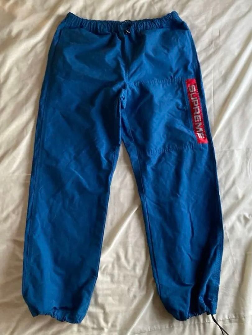 Supreme 青 ワークパンツ S