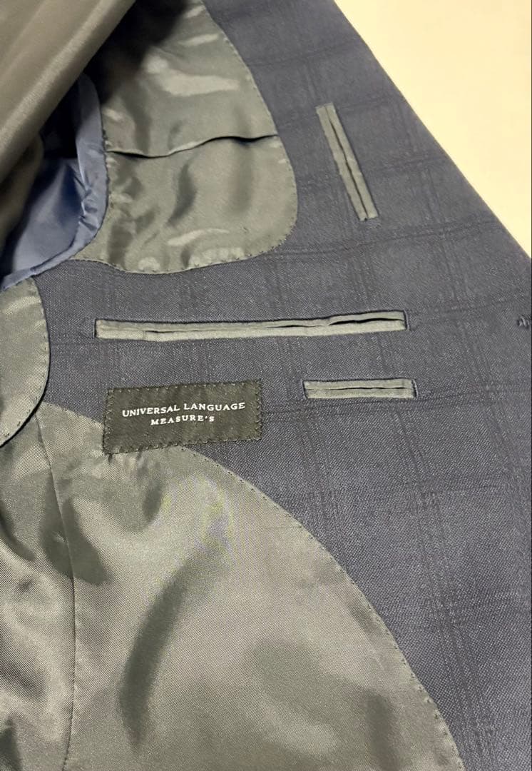 UNIVERSAL LANGUAGE オーダースーツ2着グレー＆ネイビー