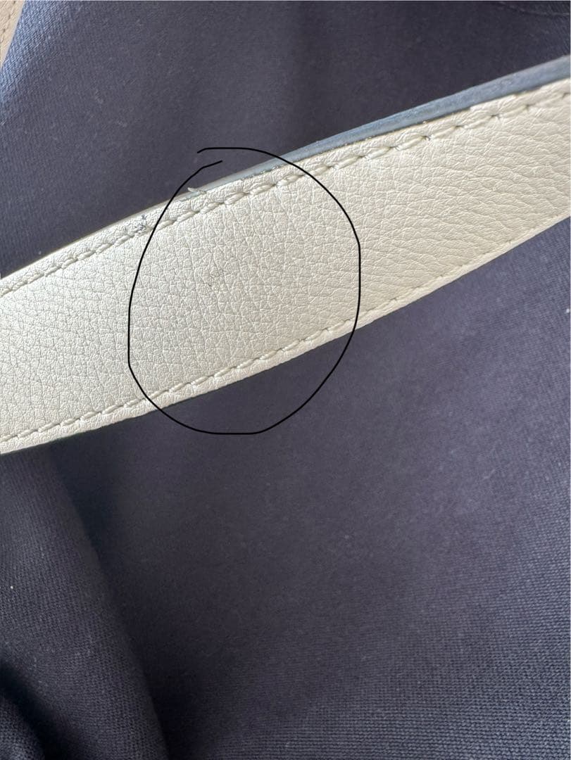 LOEWE かごバッグ ストロー レザー