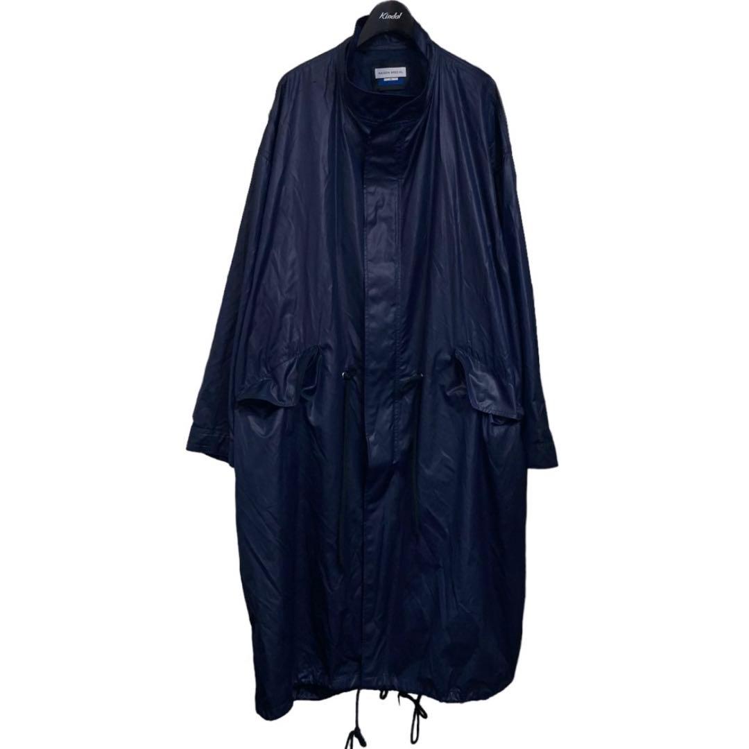 MAISON SPECIALシャイニープライムオーバーモッズコートnavy 01