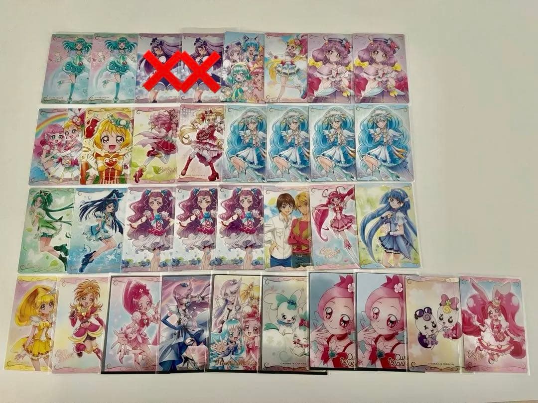 プリキュア カード ウエハース 開封済