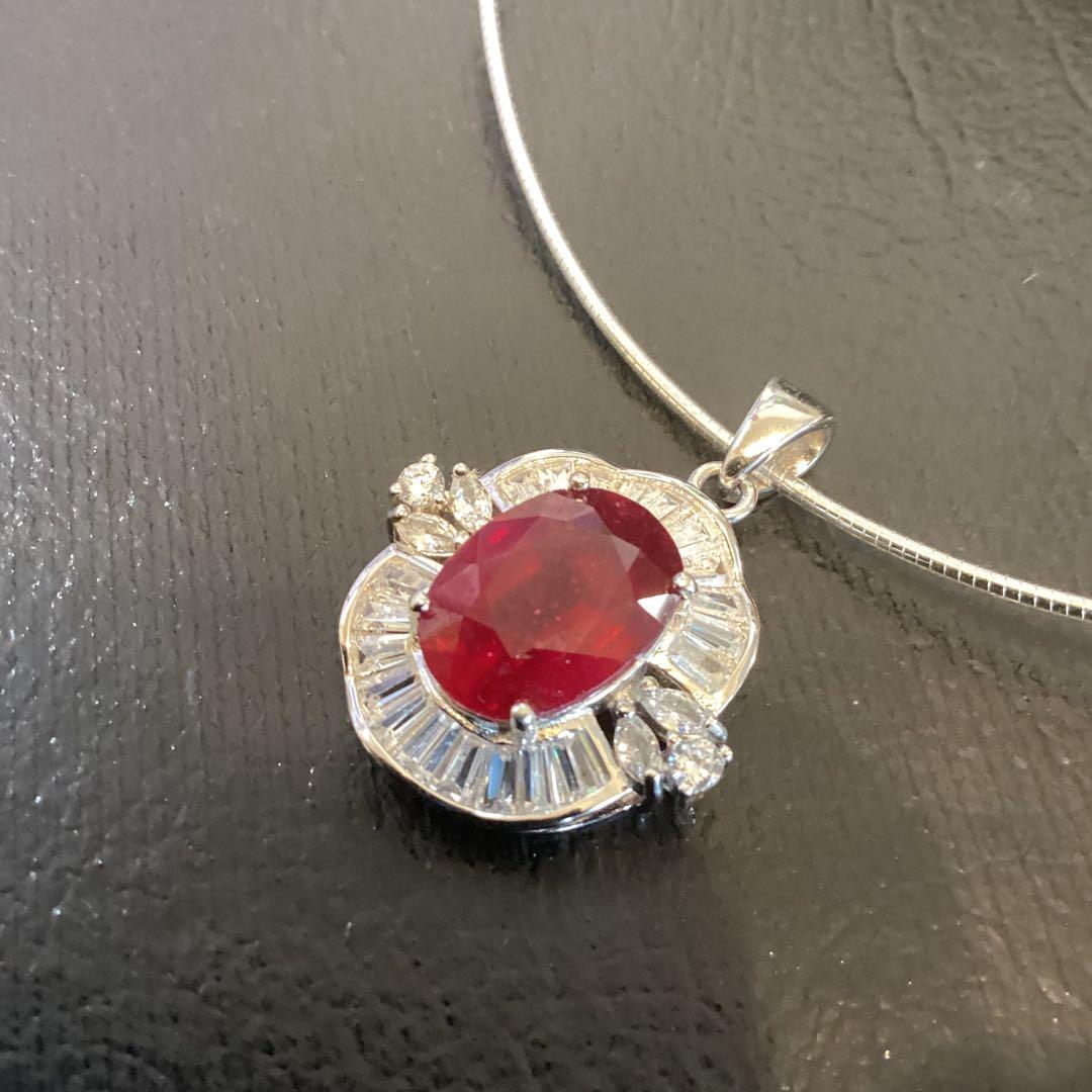 t*a様 天然ルビーサファイアエメラルドリング＆ネックレスセット　サイズ限定16