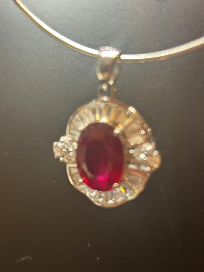 t*a様 天然ルビーサファイアエメラルドリング＆ネックレスセット　サイズ限定16