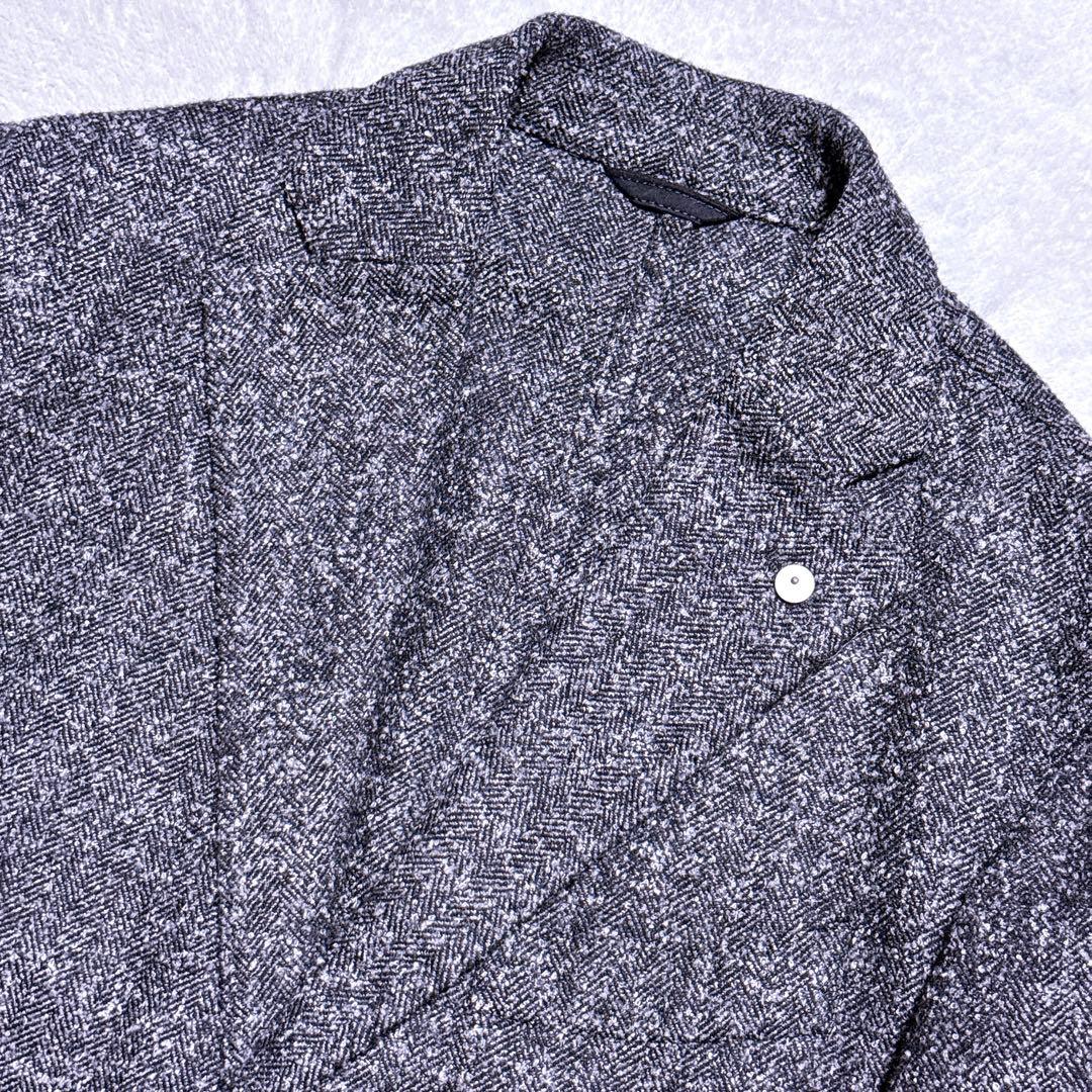 【未使用】L.B.M1911 テーラードジャケット ツイード ヘリンボーン M