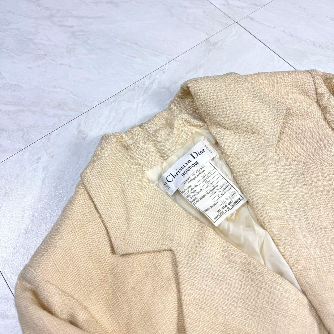 タグ付き 未使用品 ディオール ガリアーノ期 変形 クロップド テーラード 40
