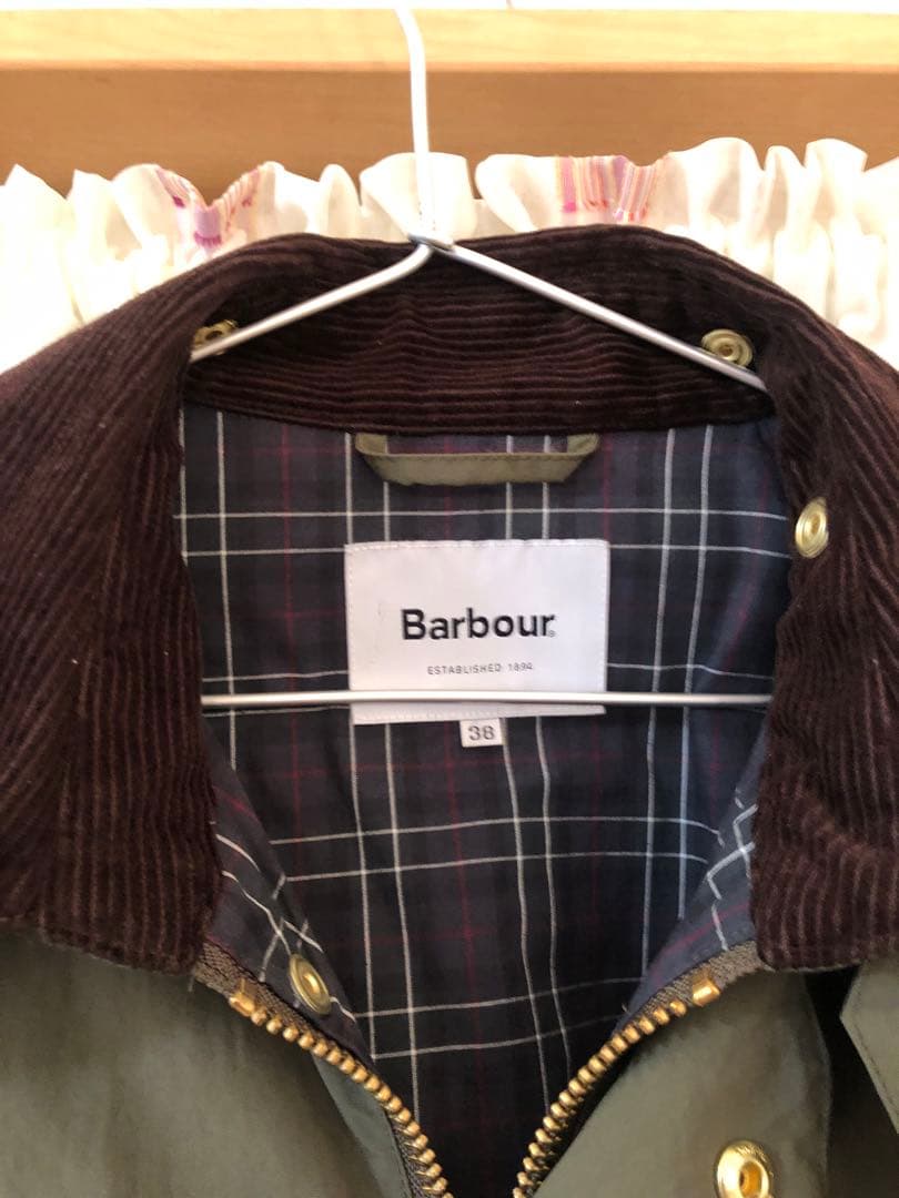Barbour × Spick and Spanノンワックスジャケット別注タグ付