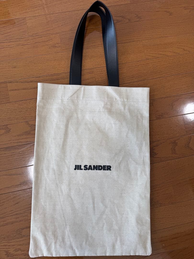 Jil Sander ジルサンダー トートバッグ キャンバス×レザー