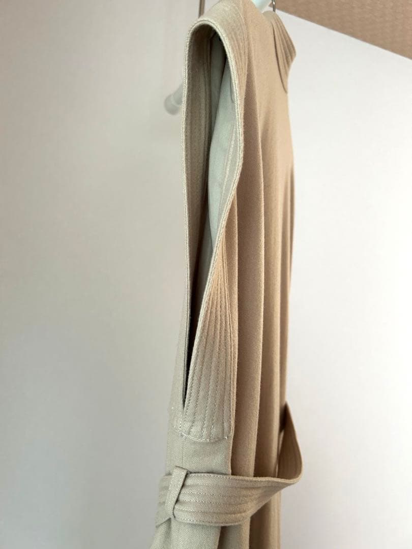 AURALEE オーラリー　フランネルウールワンピース　ジレ