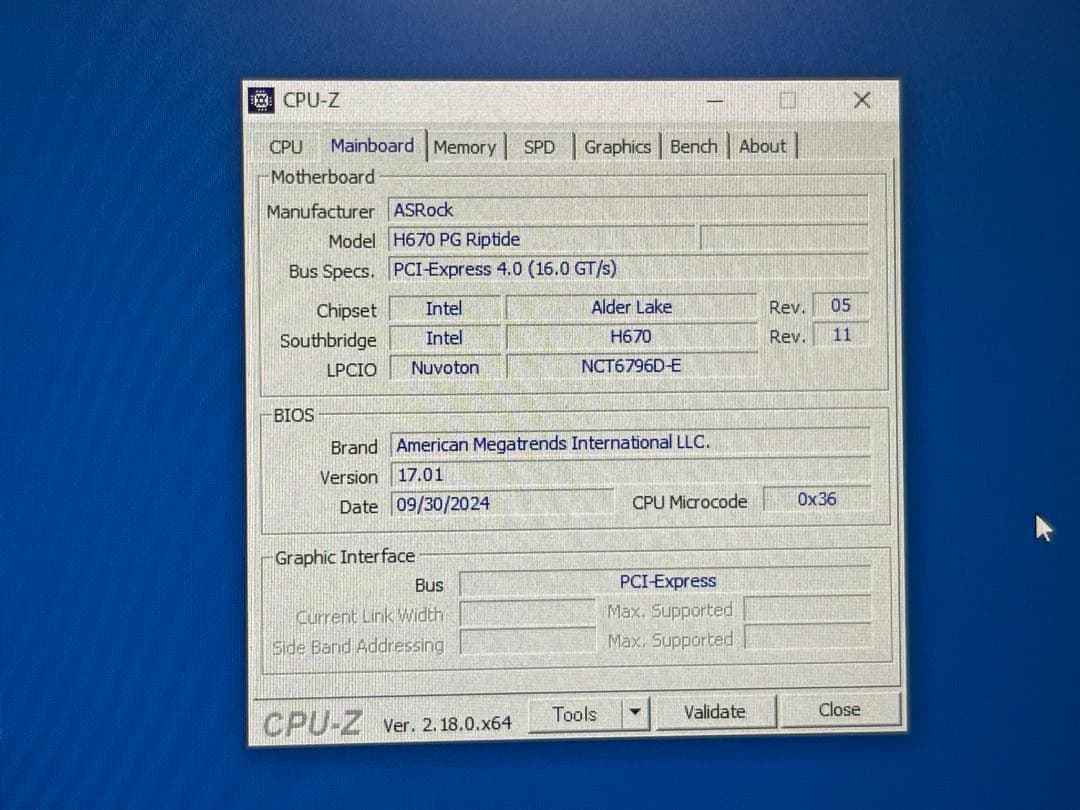 マザーボード core i3 13100 H670 PG Riptide DDR4 8GBx2