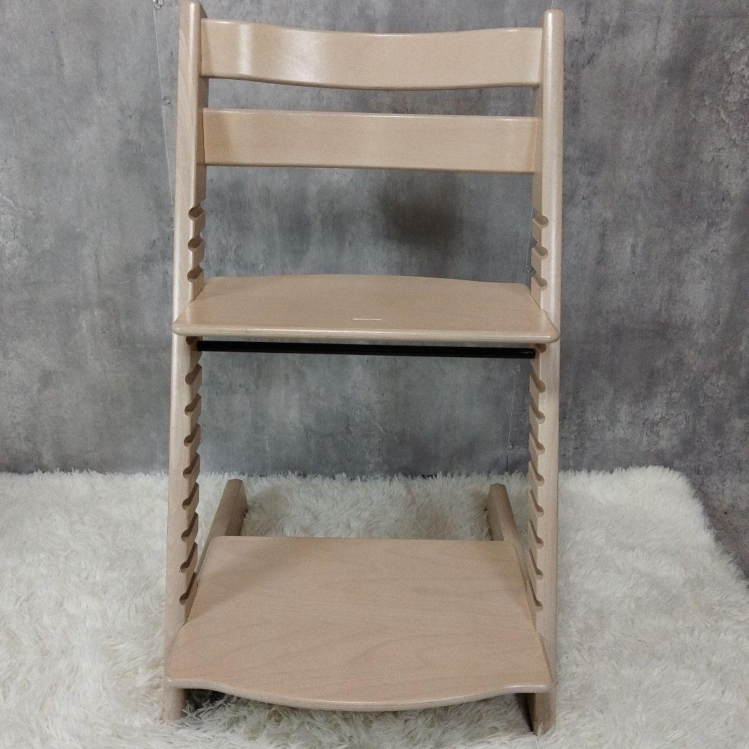 極美品　STOKKE　トリップトラップ　シリアル5　ストッケ　ホワイトウォッシュ