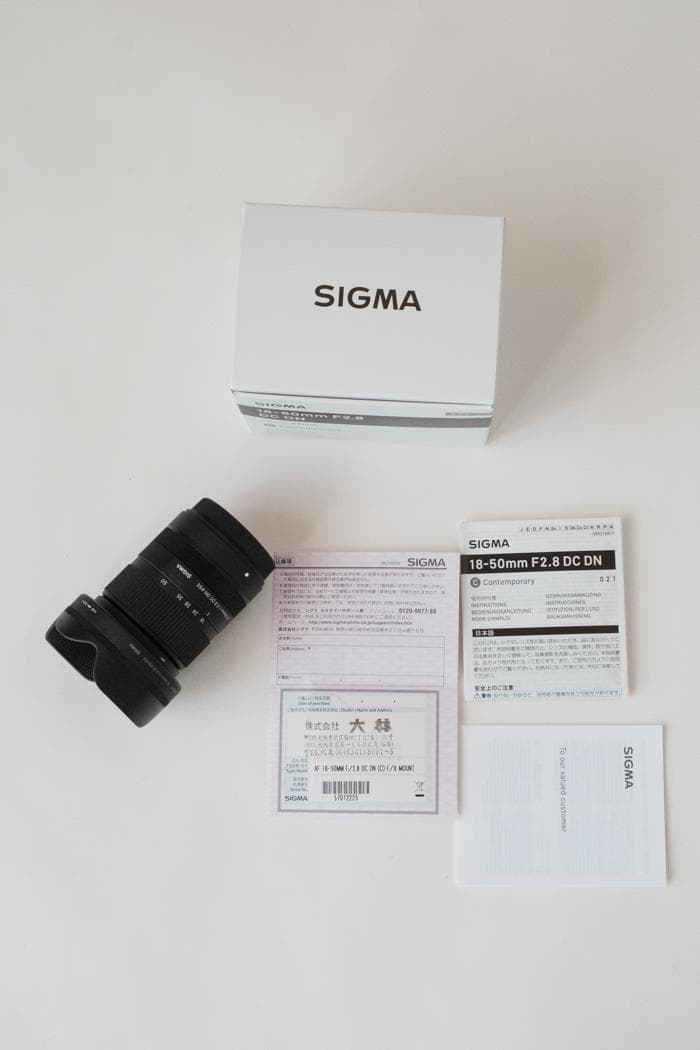 SIGMA 18-50mm F2.8 DC DN フジフイルムＸマウント