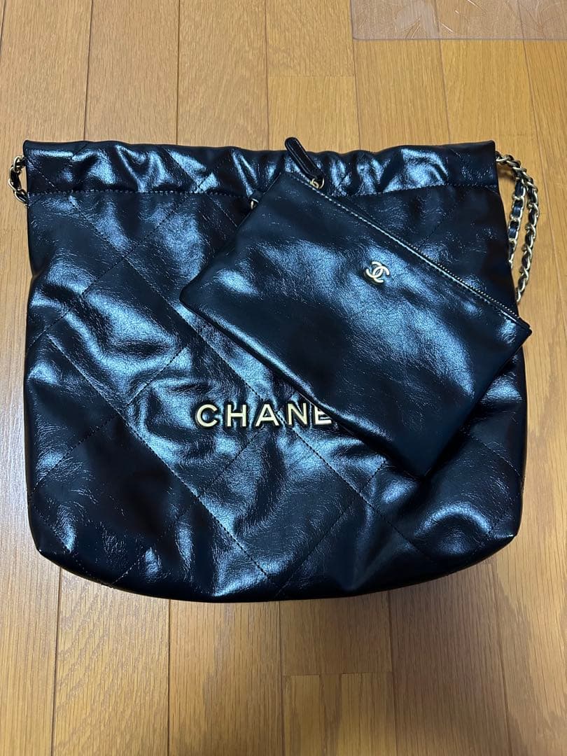 CHANEL ブラック　ショルダーバッグ　ノベルティ