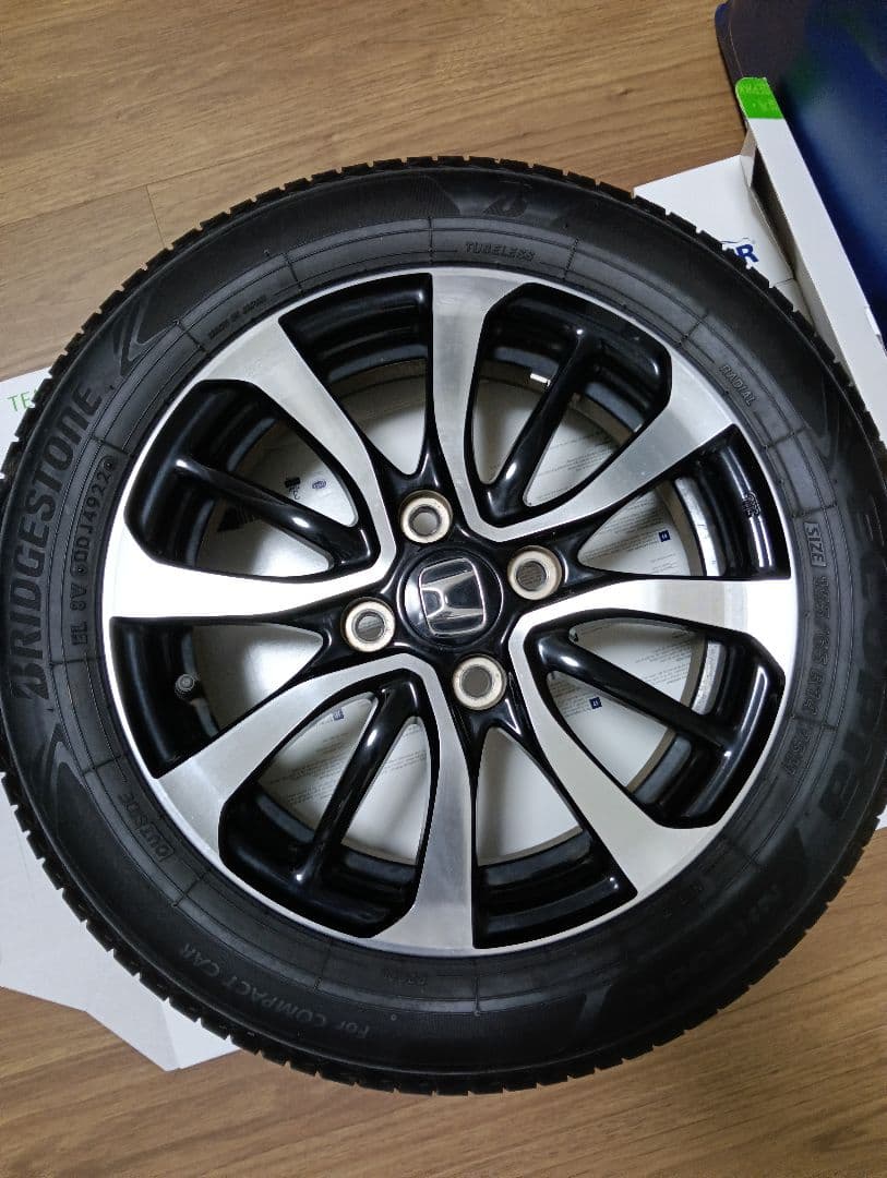 ホンダ N-BOXカスタム純正14インチ ホイールセット 4本 夏タイヤ