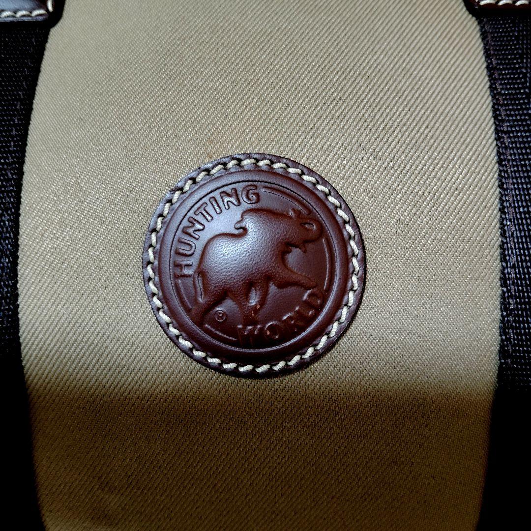 【美品】ハンティングワールド ボストンバック サファリトゥデイ 大容量