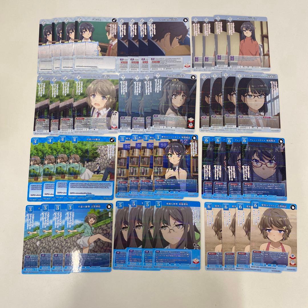 ビルディバイド 青春ブタ野郎　青ブタ　sr+以下4コン　テリトリー各1枚