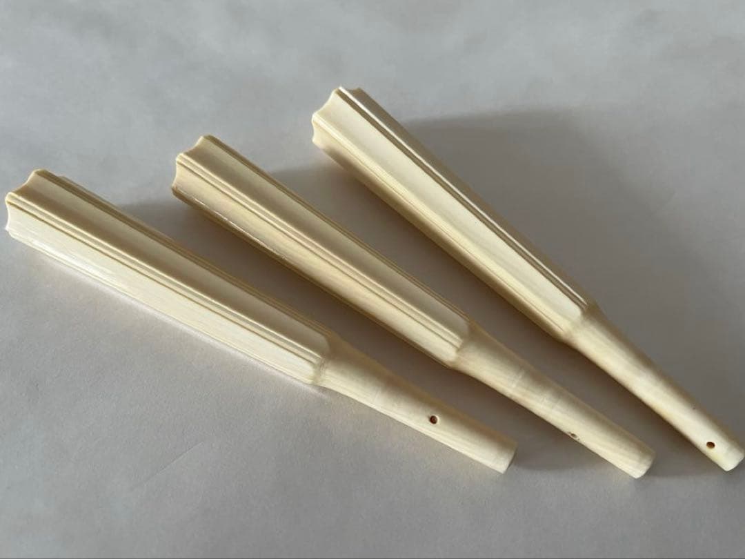 地唄民謡三味線用糸巻　宇柄面取