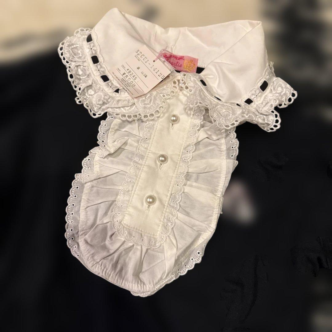 キャンディちゃん刺繍ジャボ付カットソー　白黒