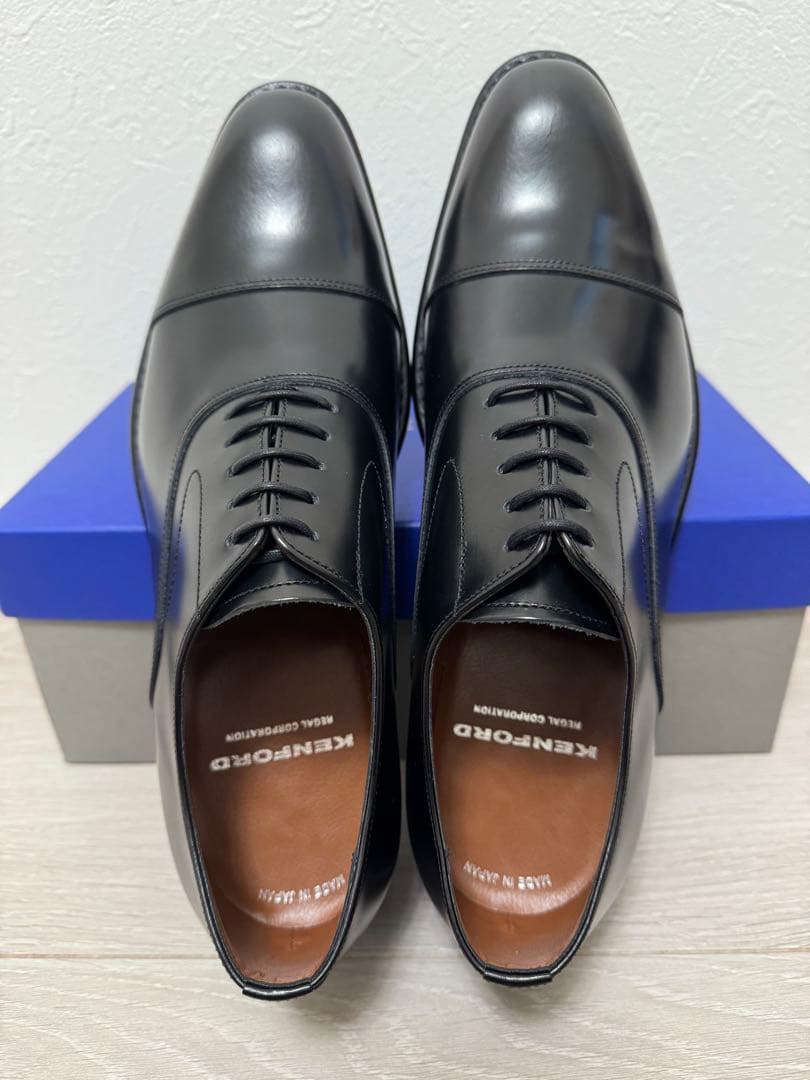 【未使用】KENFORD KB48 AJ ストレートチップ 黒 25cm 日本製