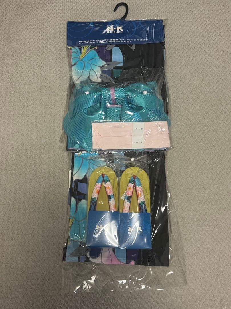 【新品未使用未開封】リョウコキクチ　浴衣・帯・下駄セット