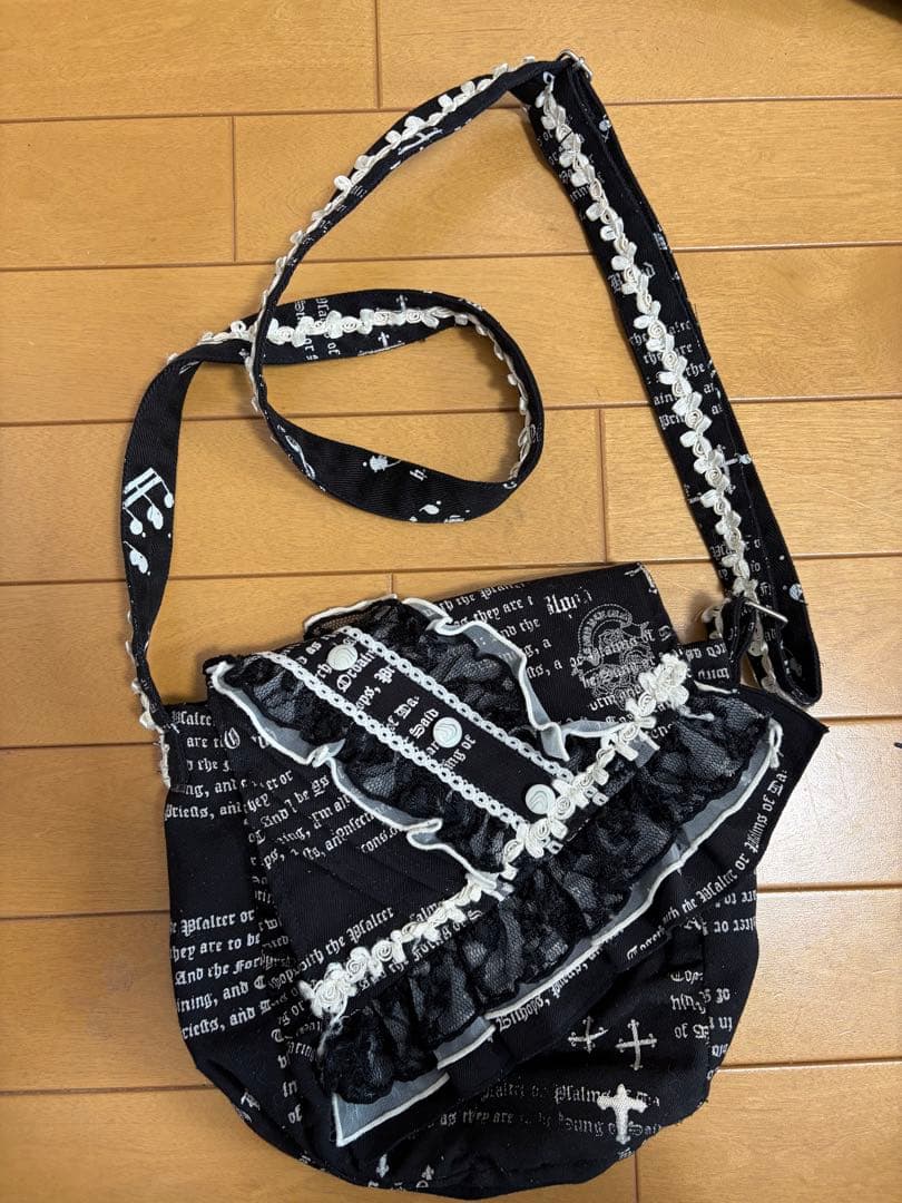 h.NAOTO【エイチナオト】十字架　音符 ショルダーバッグ