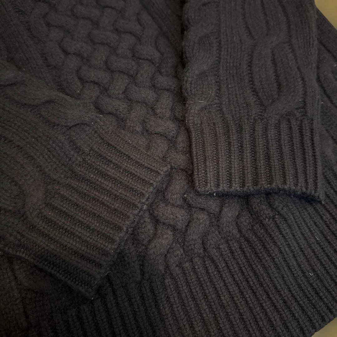 RHC ロンハーマン　メンズ　ケーブルニット　セーター　ネイビー