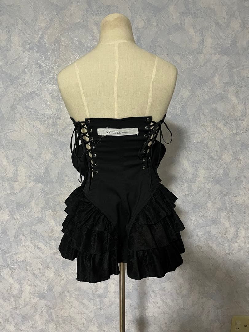 alice auaa アリスアウアア ビスチェ フリルミニワンピース