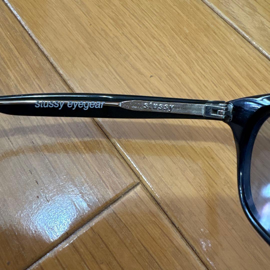 o*!様 STUSSY EYEGEAR サングラス コンビフレーム ライトグレー
