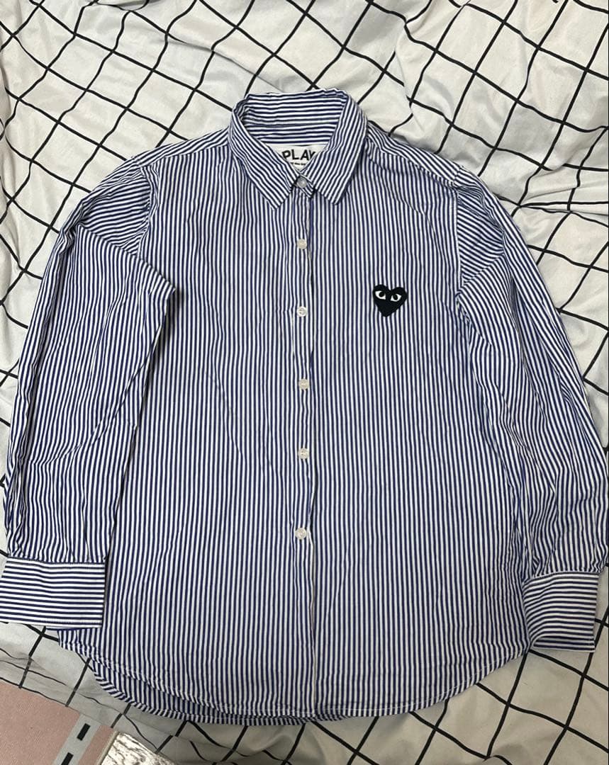 PLAY Comme des Garçons ストライプシャツ S