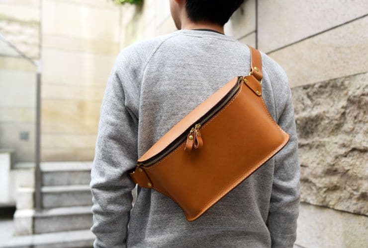 Herz 2ピース立体ボディバッグ チョコ