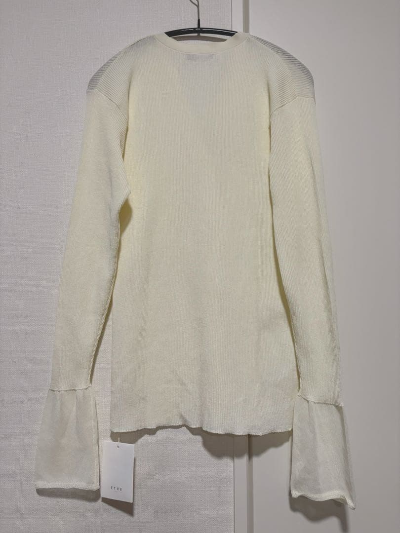 ETRE TOKYO シアーリブニットカーディガン