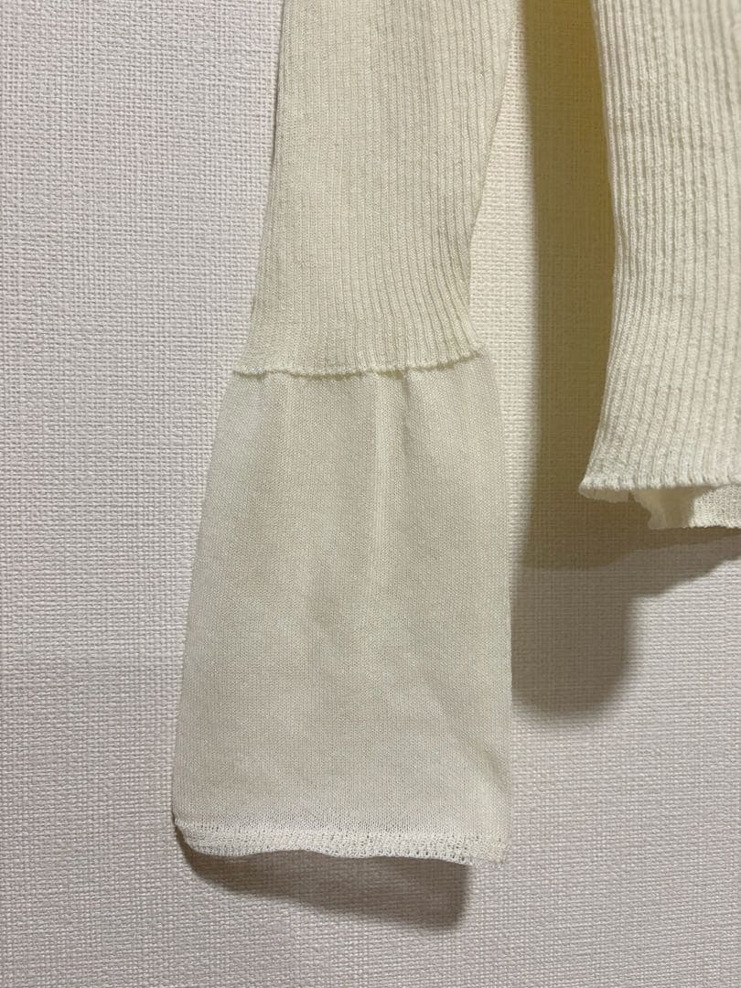 ETRE TOKYO シアーリブニットカーディガン