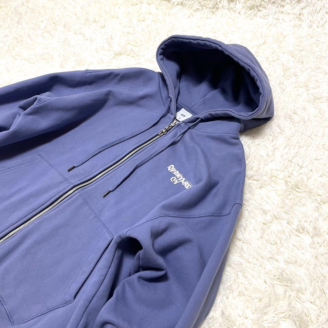 【美品】 OY テディベア ZIPパーカー Y2K 韓国 XL ブルーパープル