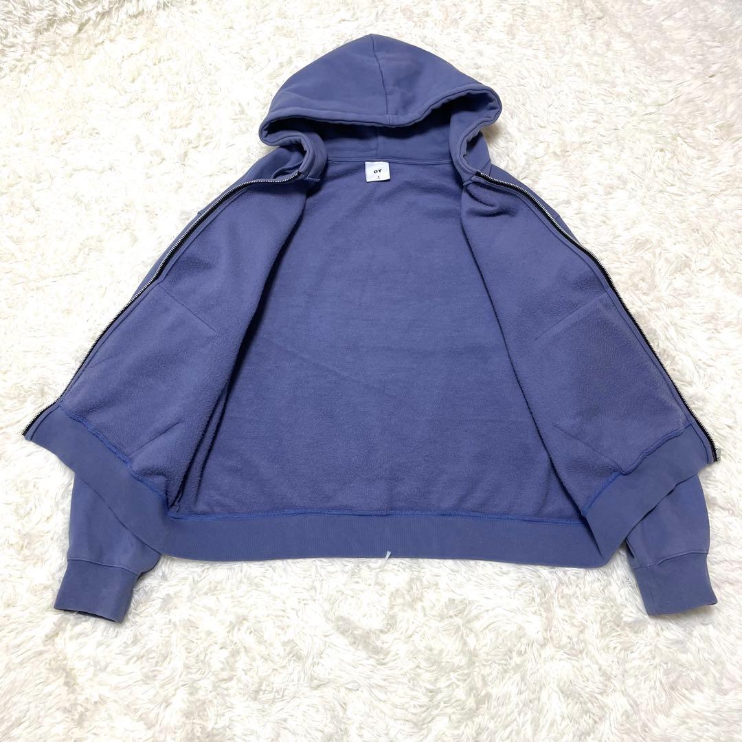 【美品】 OY テディベア ZIPパーカー Y2K 韓国 XL ブルーパープル